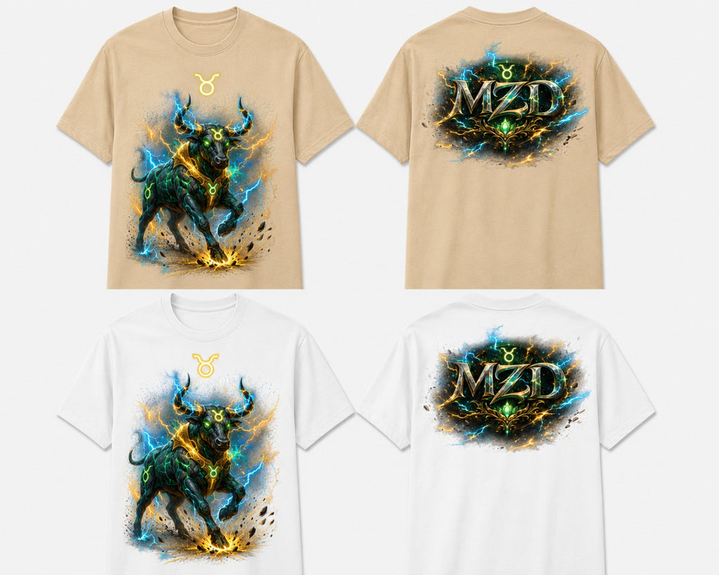 Taurus Thunder Bull – Men's Zodiac Tee ♉