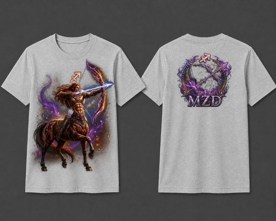 Sagittarius ♐️ Zodiac Archer T-Shirt – Men's Edition