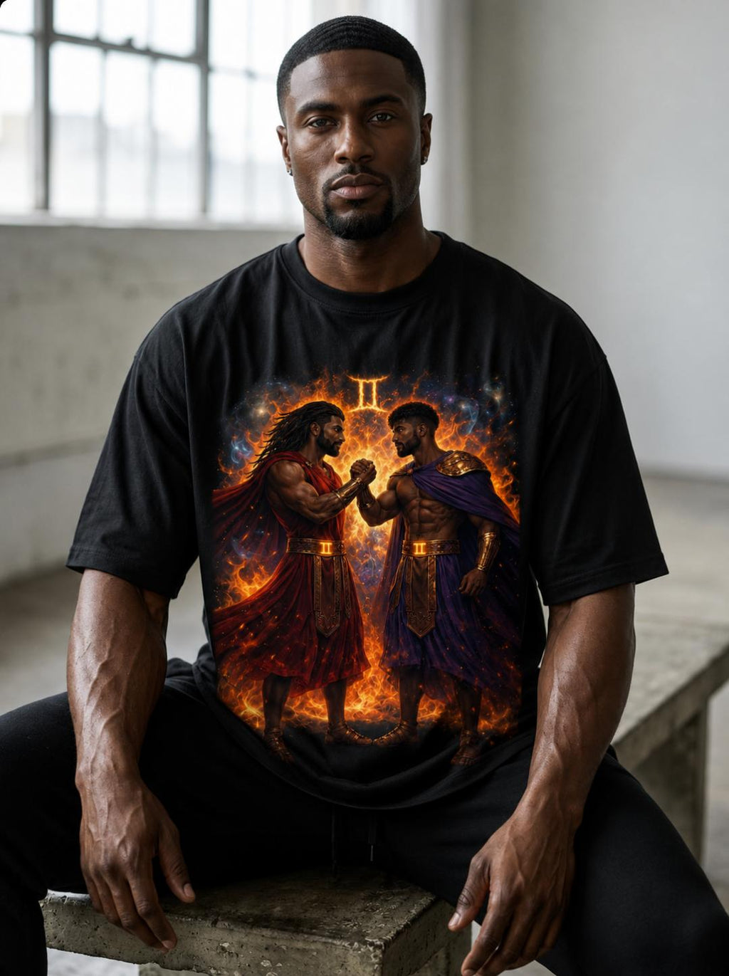 Gemini King – Men's Zodiac Streetwear Tee ♊