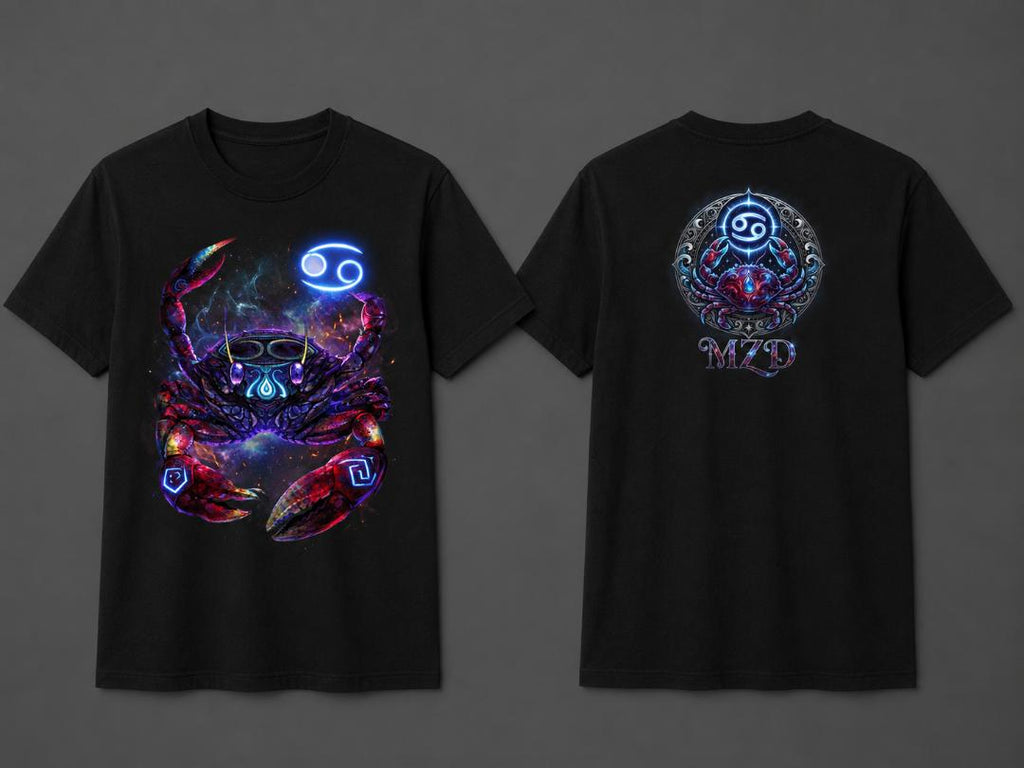 Cancer Zodiac Tee – Cosmic Crab Goddess