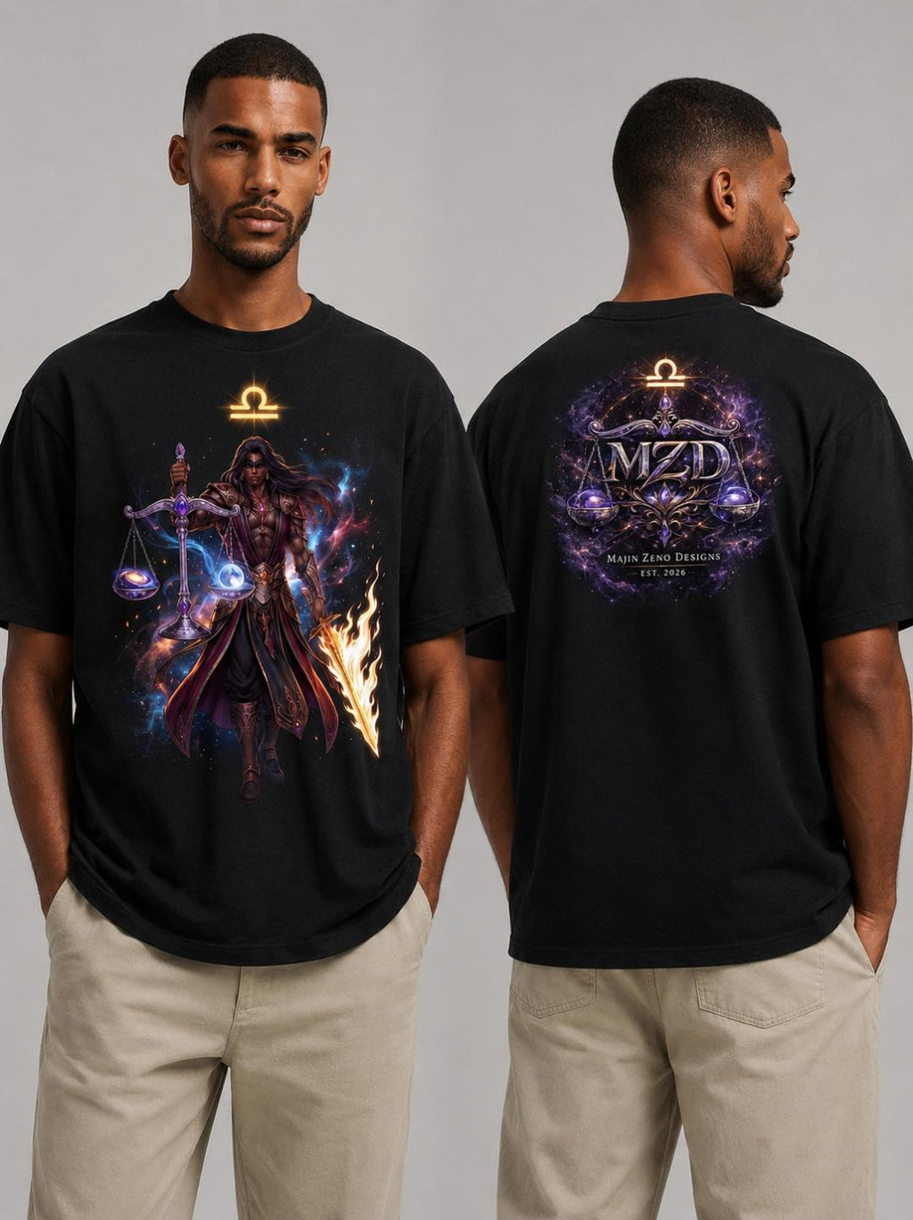 Libra King Tee – Men's Zodiac Streetwear