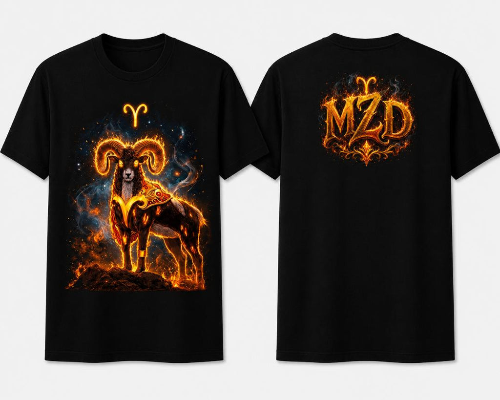 🔥 Aries Guardian Tee – Zodiac Collection | MZD