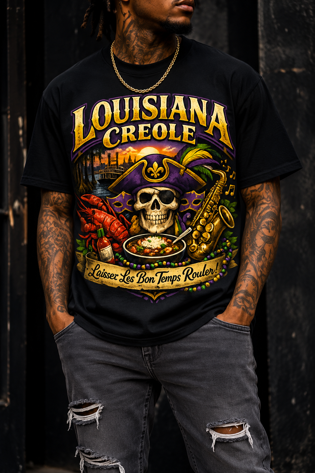 Bayou Bones Creole Tee